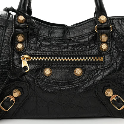 Balenciaga Agneau Giant 12 Gold Hardware Mini City Black 8 of 20