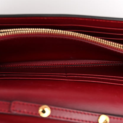 Burberry Grainy Calfskin Henley Wallet On Chain Burgundy 5 of 12