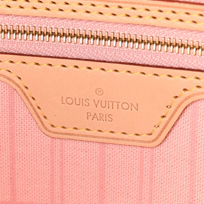 Louis Vuitton Damier Azur Neo Neverfull MM Rose Ballerine 7 of 12