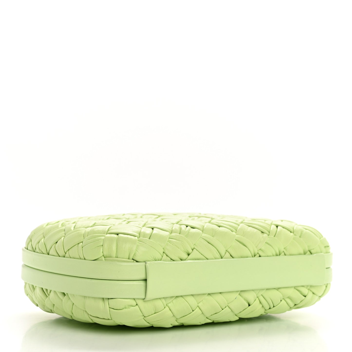 Foulard Intrecciato Minaudiere Knot Clutch Fennel