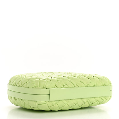 Bottega Veneta Foulard Intrecciato Minaudiere Knot Clutch Fennel 4 of 6