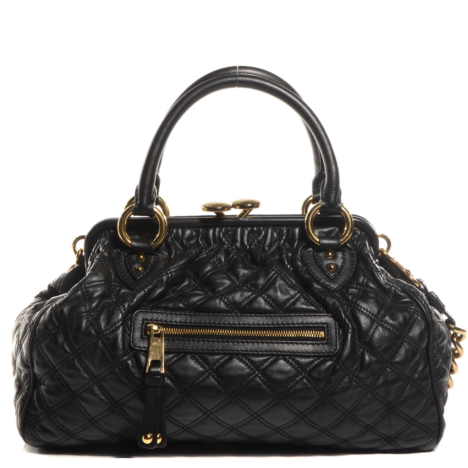 Marc Jacobs Quilted Leather Stam Black 1 of 8