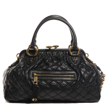 Marc Jacobs Quilted Leather Stam Black 1 of 8