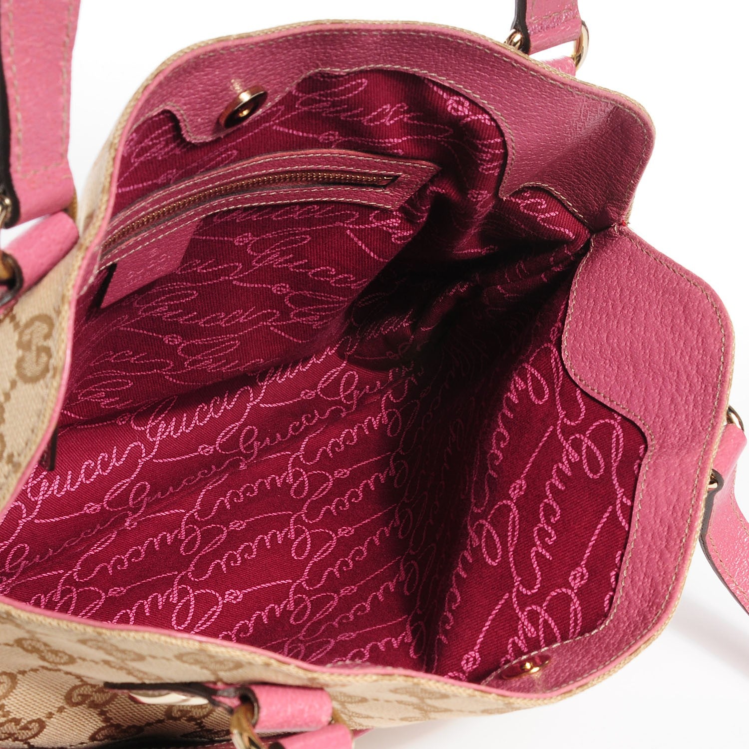 Gucci Monogram Medium Charmy Shoulder Bag Pink 5 of 9