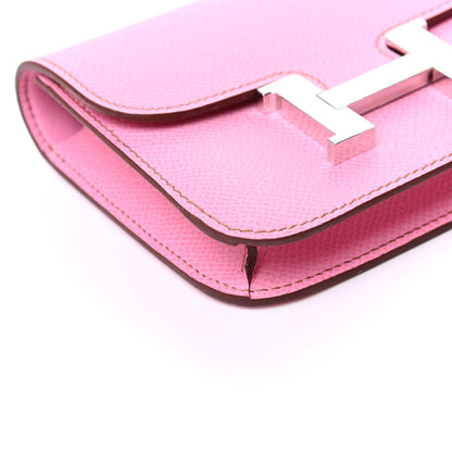 Hermes Epsom Constance Slim Wallet 5P Pink 8 of 10