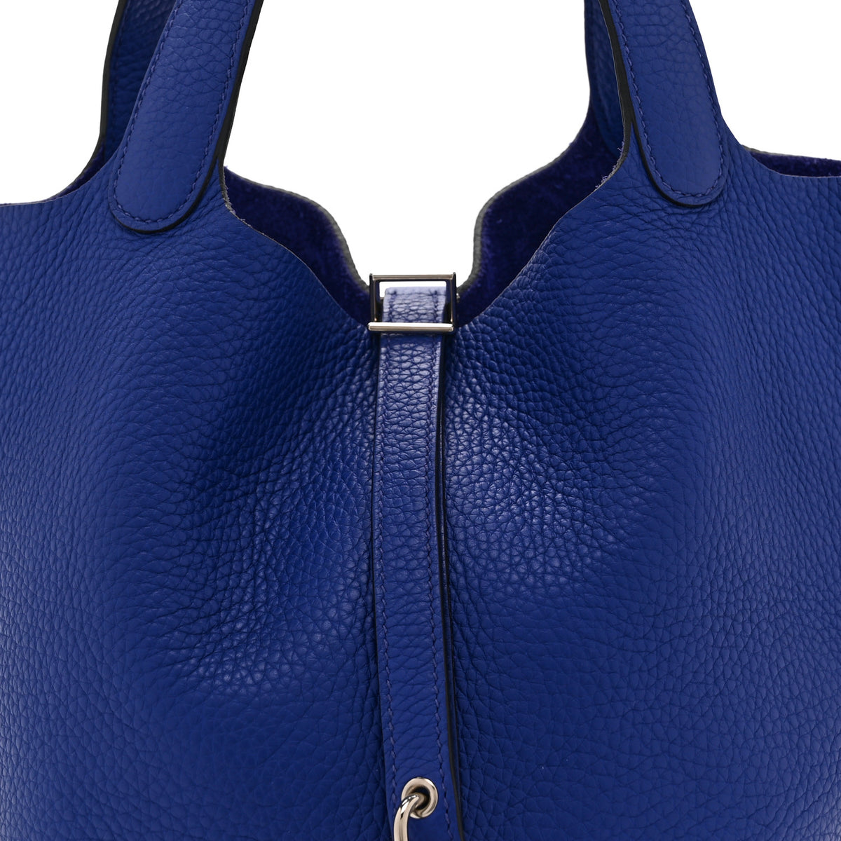 Taurillon Clemence Picotin Lock 22 MM Bleu Electrique