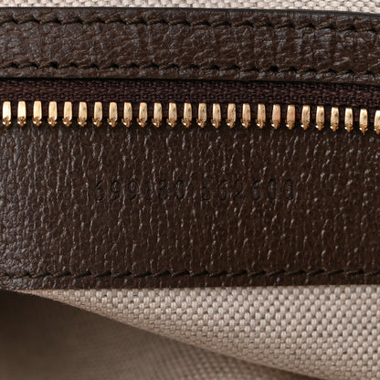 Gucci Monogram Jumbo GG Textured Dollar Calfskin Web Wristlet Messenger Bag Camel Ebony New Acero 7 of 10