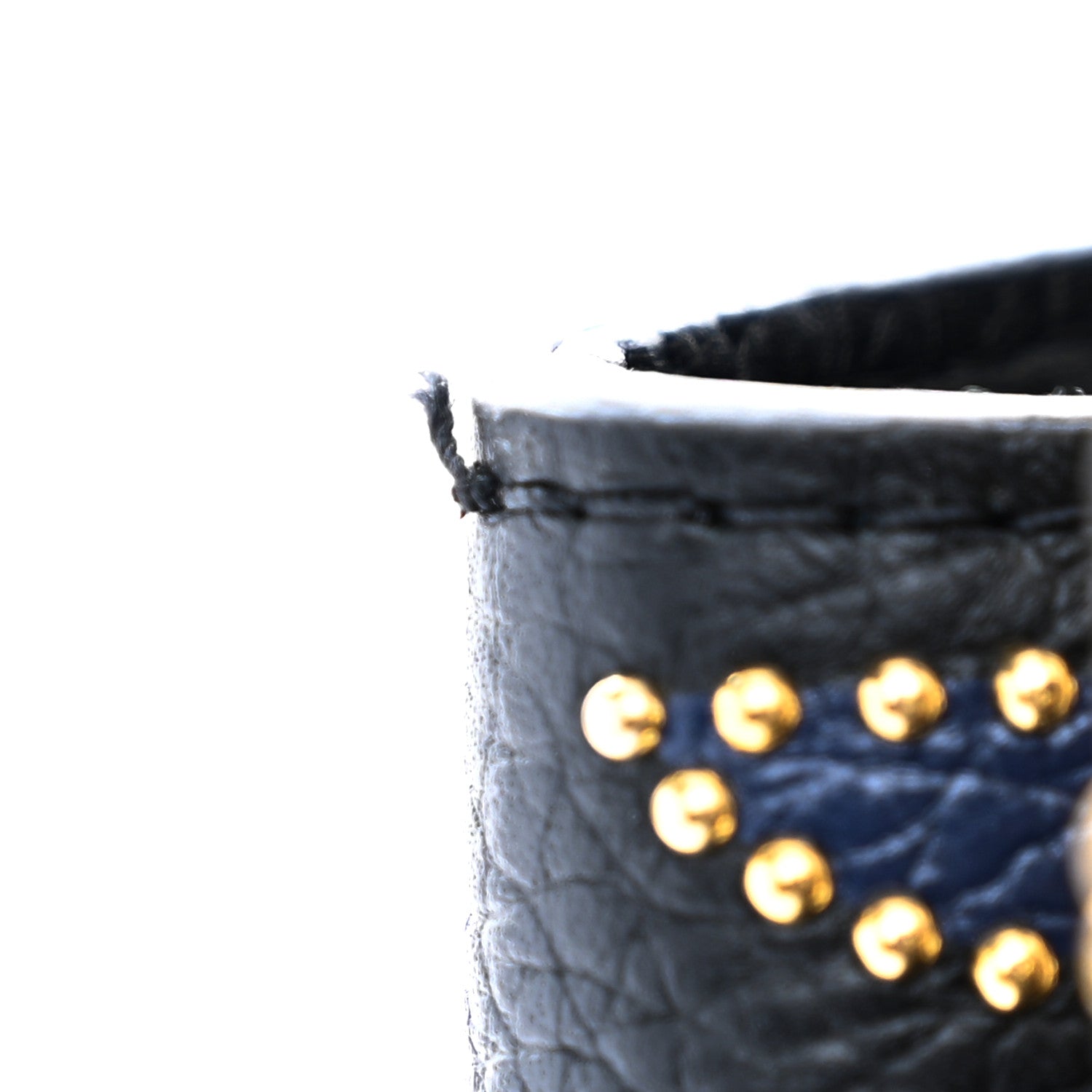 Louis Vuitton Taurillon Flower Capucines PM Black Blue 12 of 13