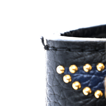 Louis Vuitton Taurillon Flower Capucines PM Black Blue 12 of 13