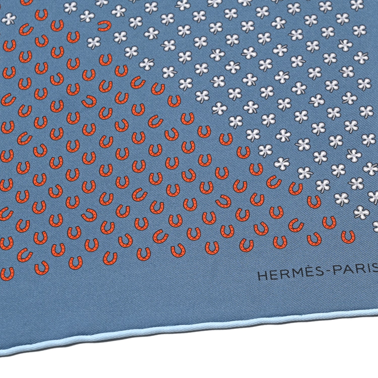 Hermes Silk Vintage Luck Pocket Handkerchief 2 of 4