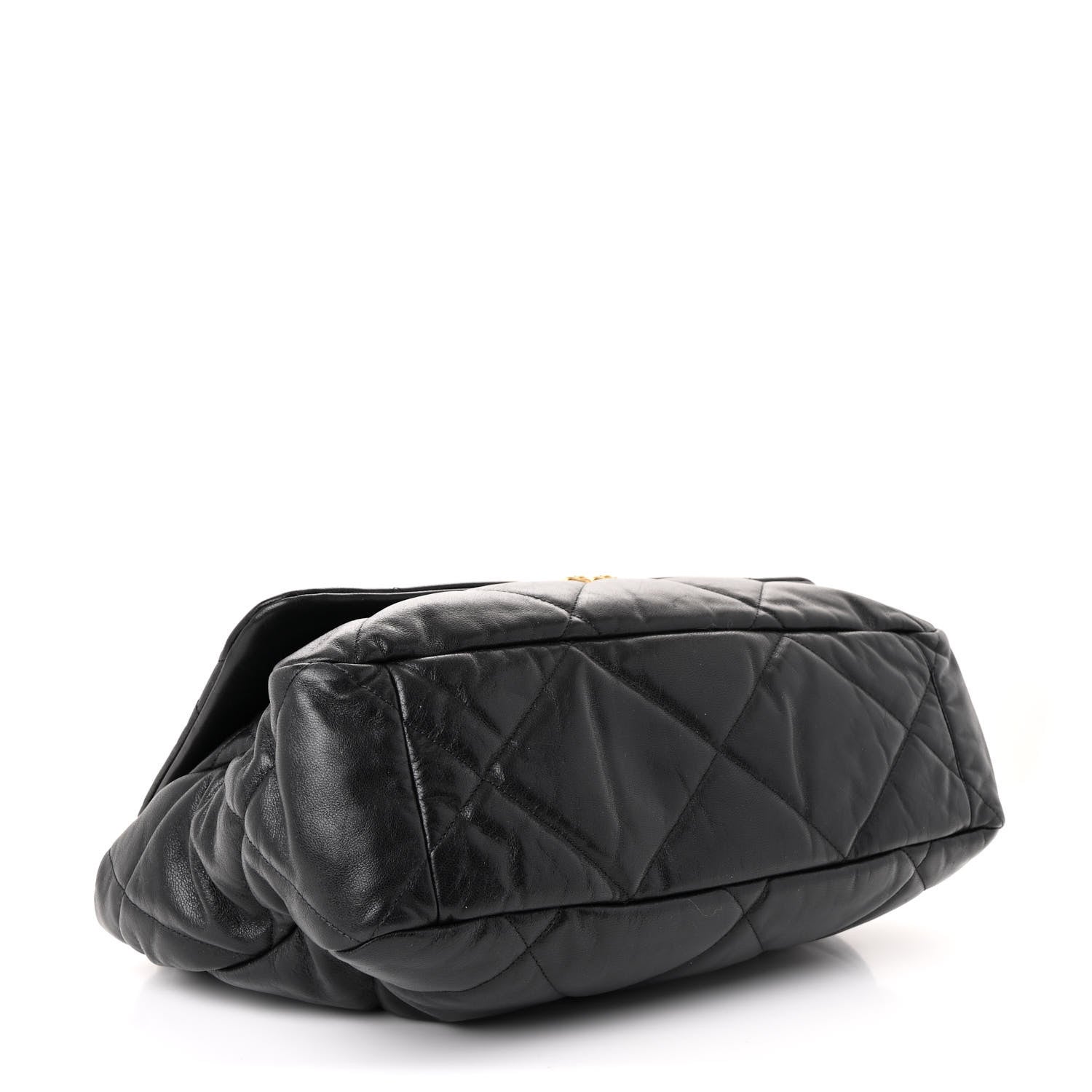 Chanel Goatskin Quilted Large Chanel 19 Flap Black 4 of 10