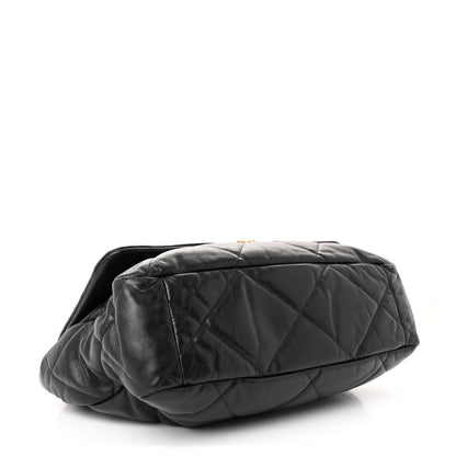Chanel Goatskin Quilted Large Chanel 19 Flap Black 4 of 10