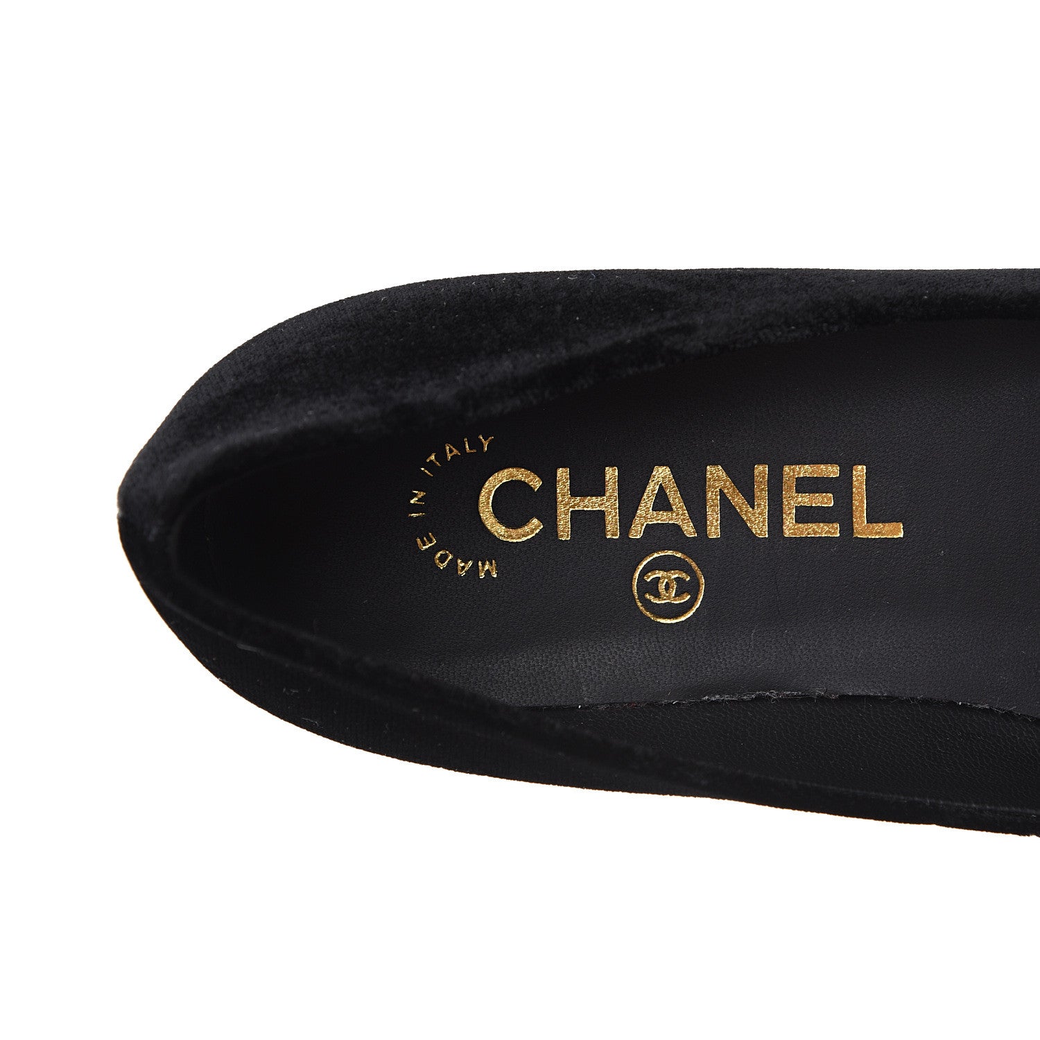 Chanel Velvet Camellia Ballerina Flats 35 Black 8 of 9