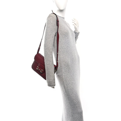 Gucci Arabella Calfskin Horsebit 1955 Shoulder Bag Rosso Ancora 2 of 10