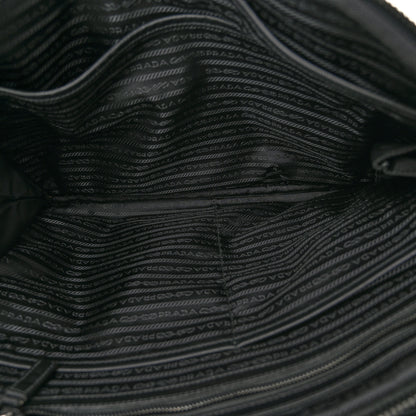 Prada Tessuto Nylon Saffiano Briefcase Black 5 of 12