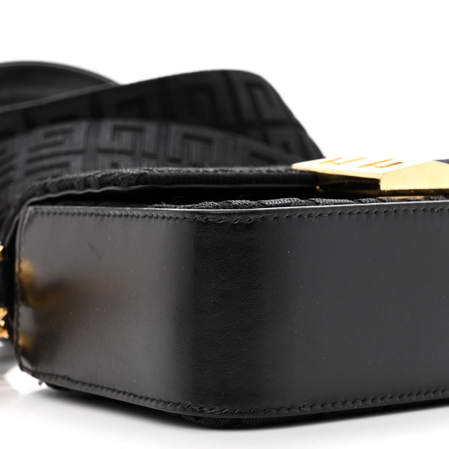 Givenchy Canvas Embroidered Small 4G Woven Chain Crossbody Black 8 of 9