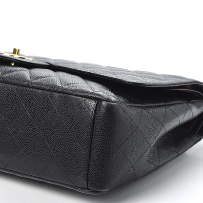 Chanel Caviar Quilted Maxi Double Flap Black 6 of 10