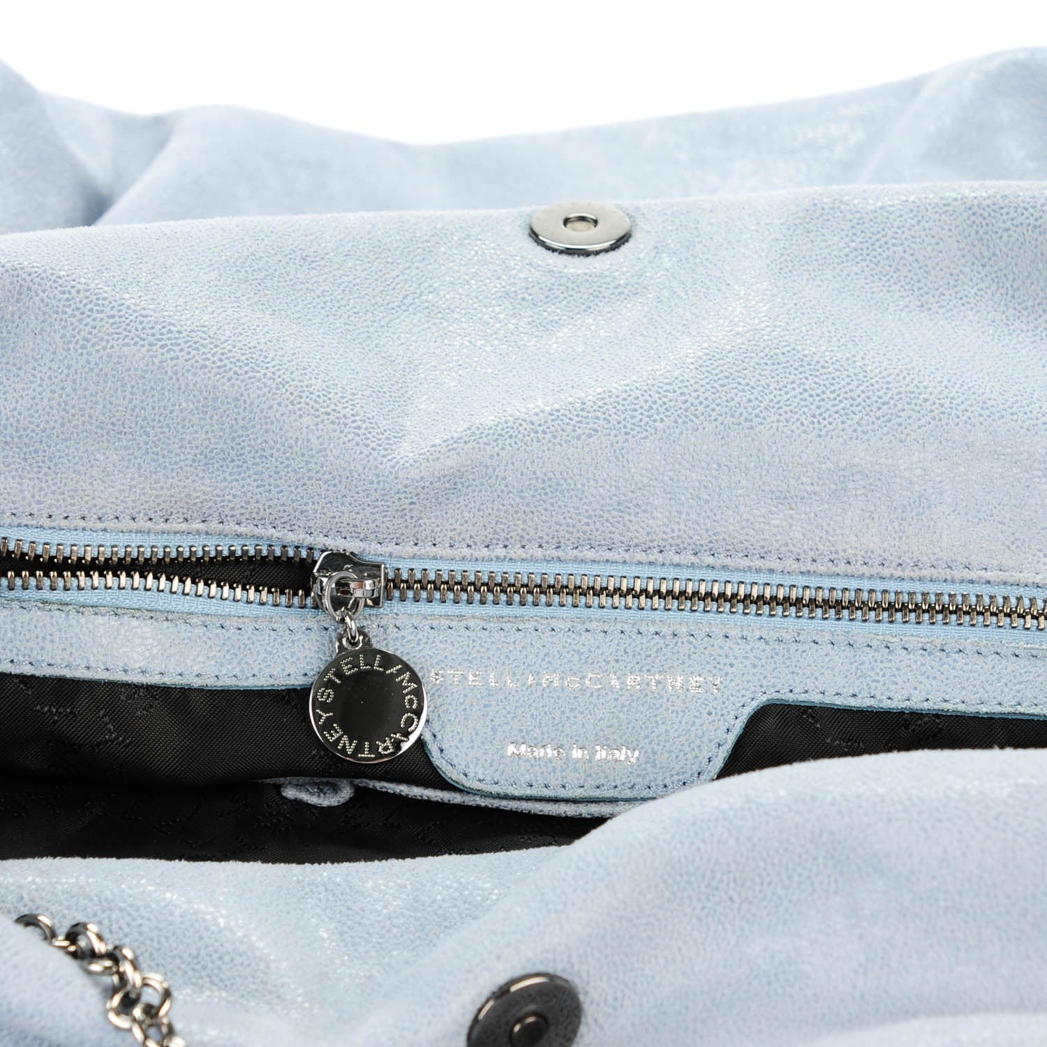 Stella McCartney Shaggy Deer Big Falabella Tote Ice Blue 6 of 9
