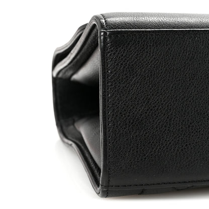 Chanel Grained Calfskin Quilted Large Label Click Flap Bag Black 9 of 10