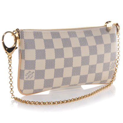 Louis Vuitton Damier Azur Pochette Milla MM 3 of 10