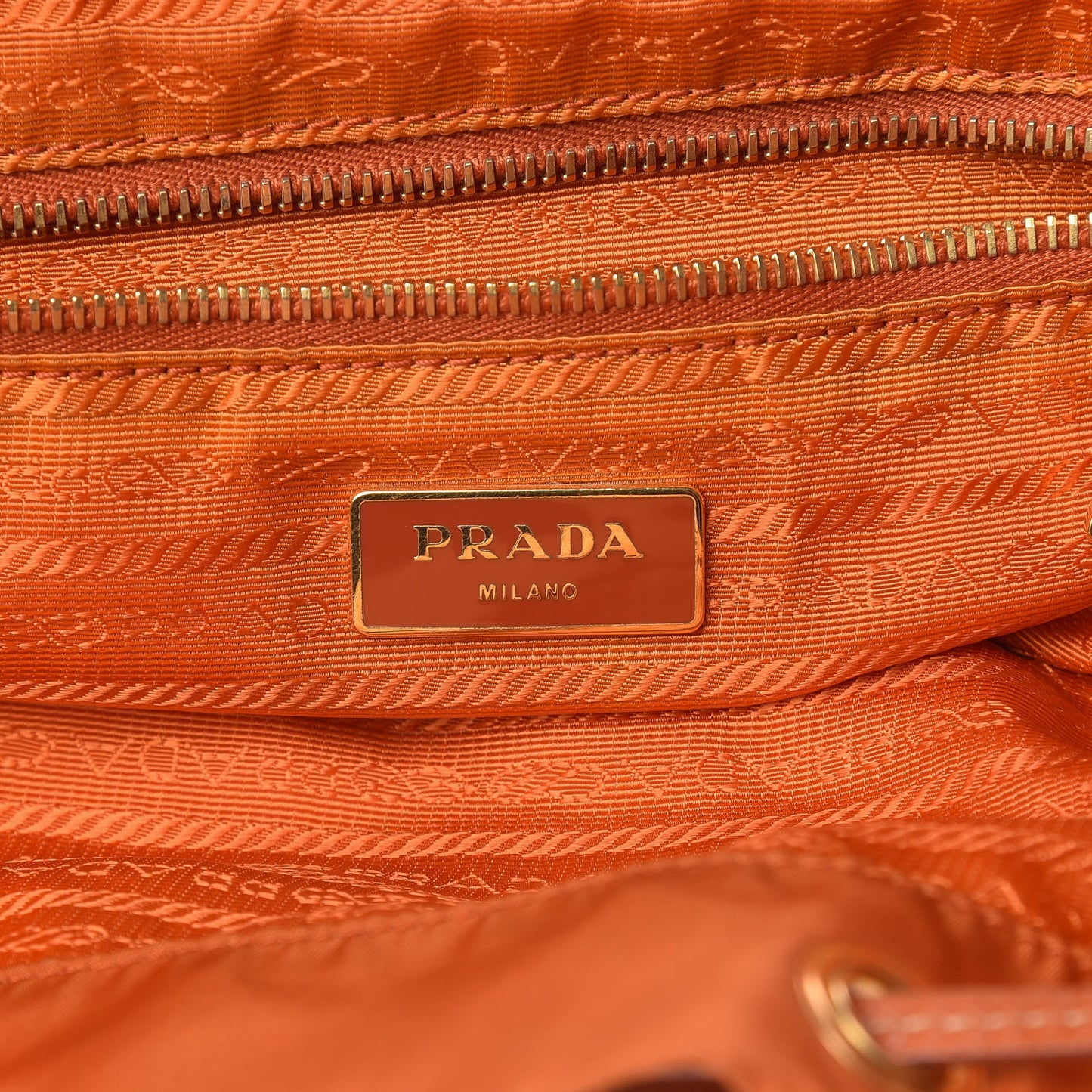 Tessuto Nylon Saffiano Vela Backpack Papaya