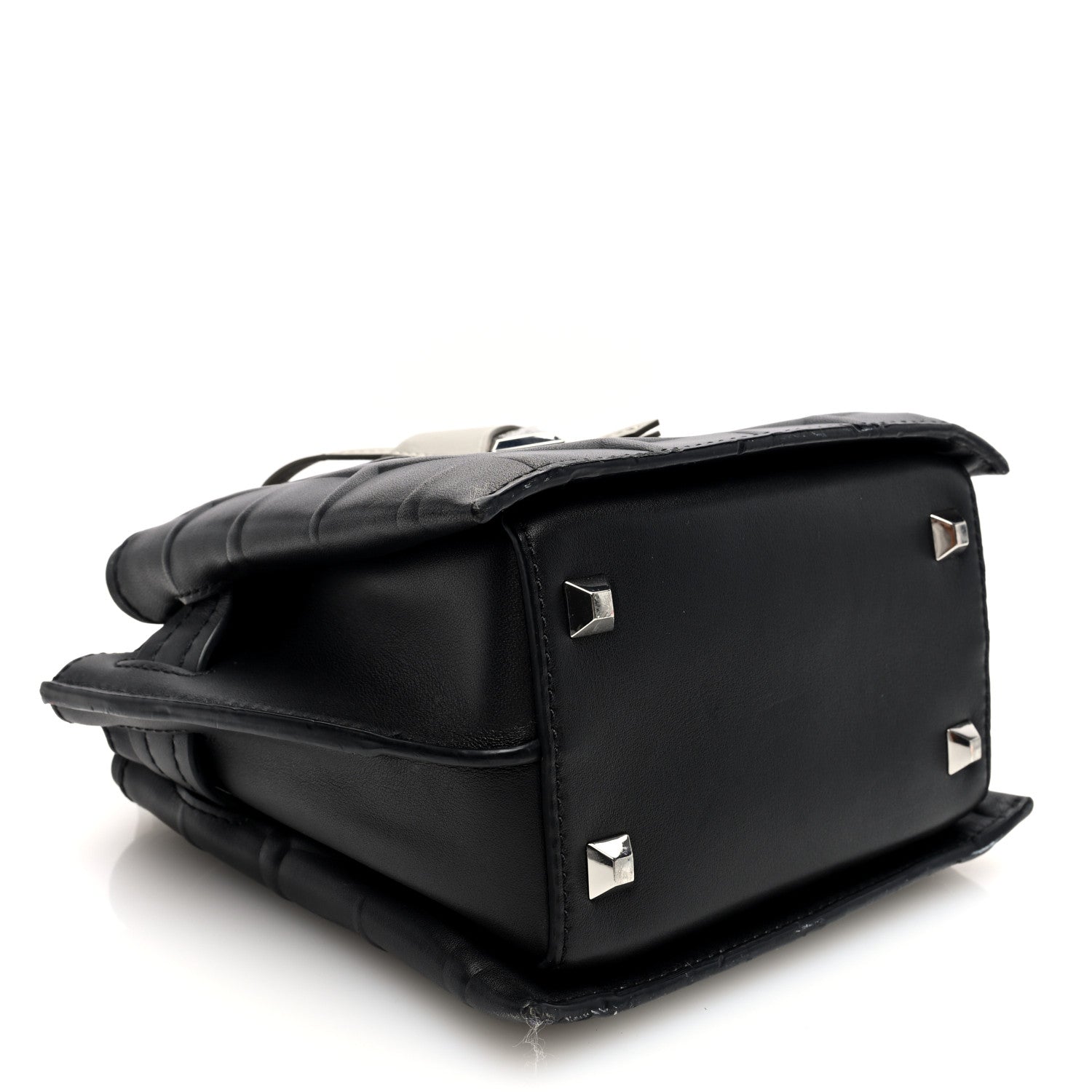 MCM Calfskin Embossed Park Avenue Mini Neo Milla Tote  Black 4 of 9