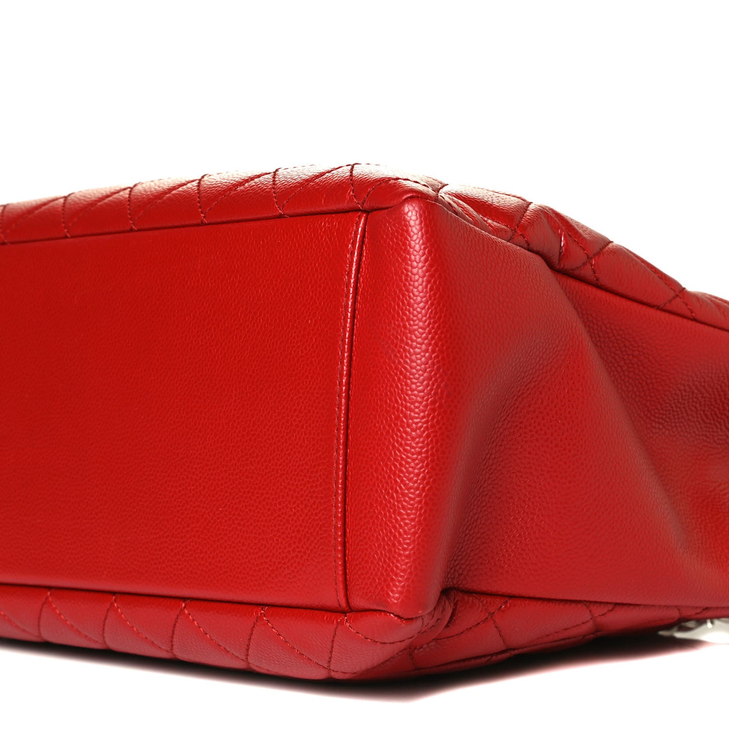 Caviar Quilted Grand Shopping Tote GST Red