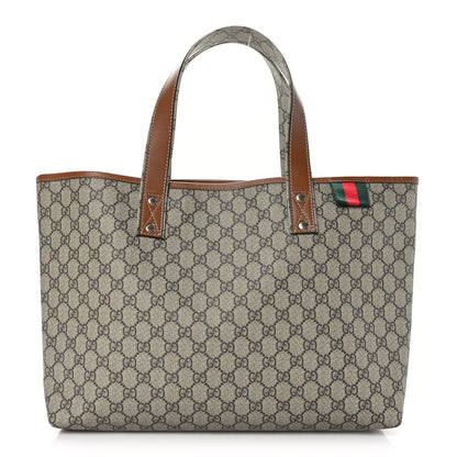 Gucci GG Plus Monogram Medium Signature Web Loop Tote Light Brown 1 of 10