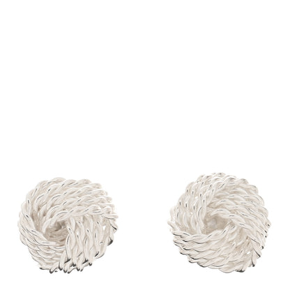 Tiffany Sterling Silver Twist Knot Earrings 1 of 5