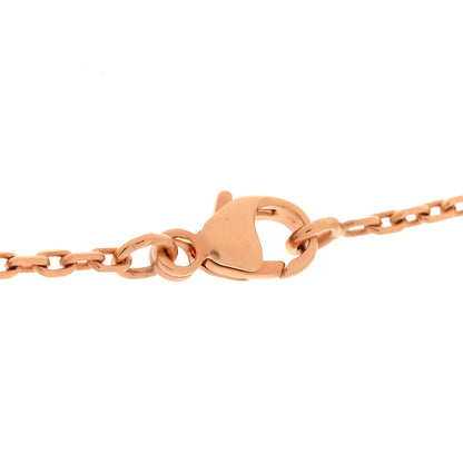 Hermes Lacquered Rose Gold Pop H Pendant Necklace Rose Dragee 4 of 7