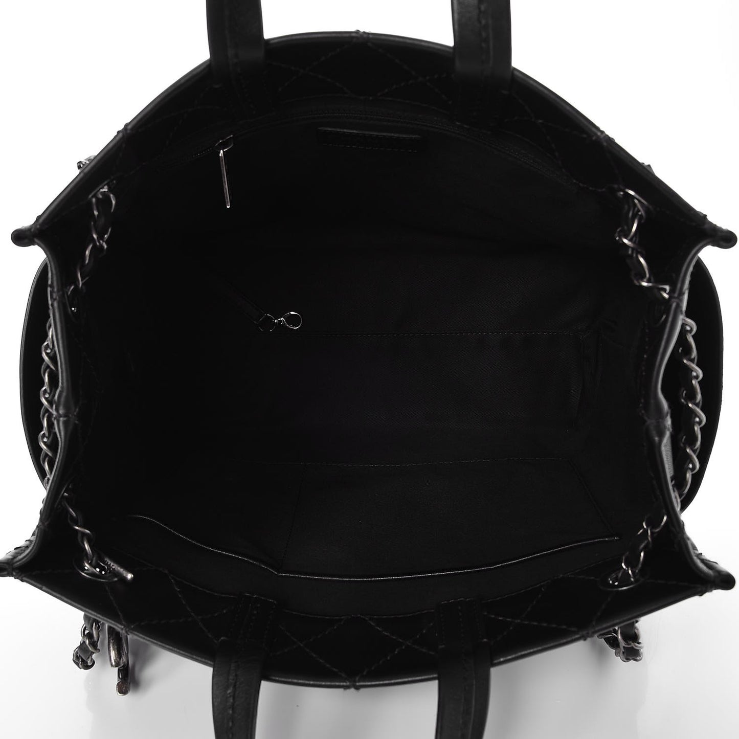 Calfskin CC Pocket Tote Black