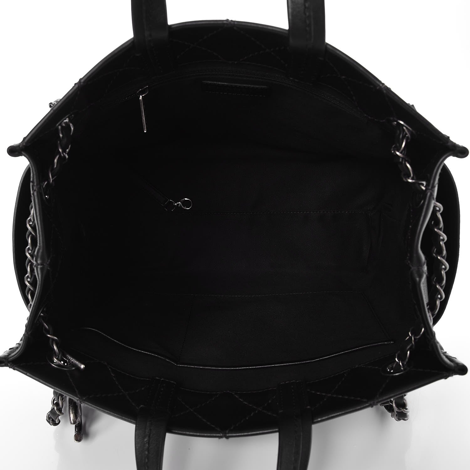 Chanel Calfskin CC Pocket Tote Black 6 of 9