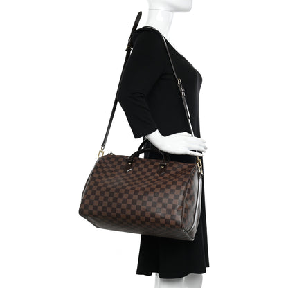 Louis Vuitton Damier Ebene Speedy Bandouliere 35 2 of 10
