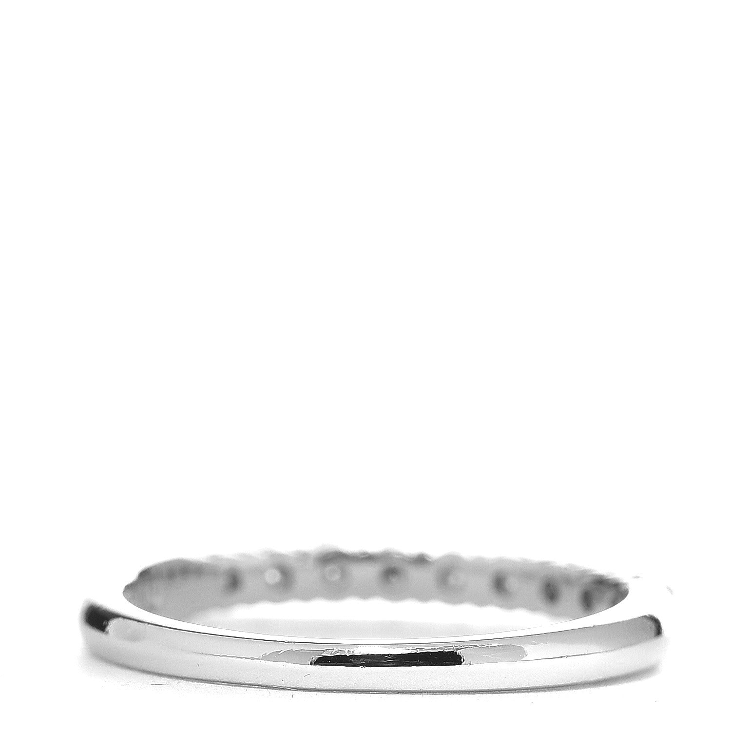 Tiffany Platinum Diamond 2.2mm Embrace Half Circle Band Ring 50 5.5 4 of 6