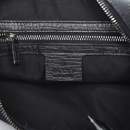 Gucci Monogram Medium Horsebit Chain Hobo Black 6 of 8