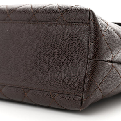 Chanel Caviar Quilted Jumbo Kelly Flap Brown 9 of 10