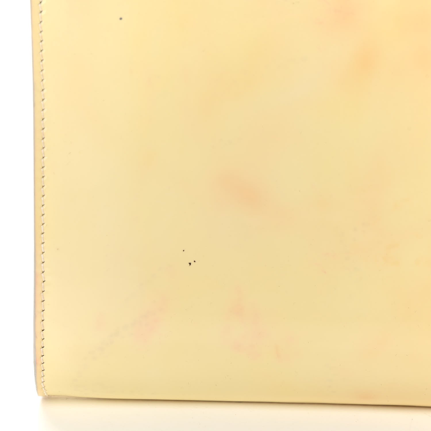 Saint Laurent Patent Calfskin Ombre Monogram Large Belle De Jour Clutch Ivory Black 13 of 14
