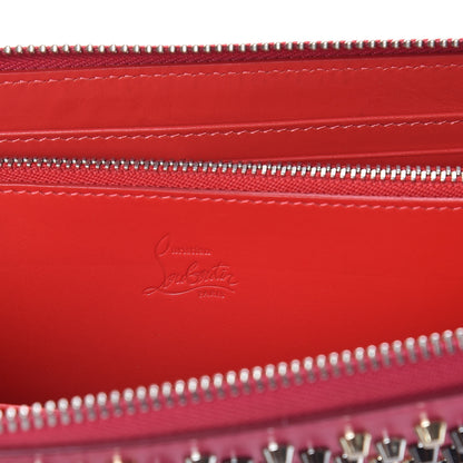 Christian Louboutin Calfskin Panettone Spiked Zip Around Wallet Rosa 6 of 10