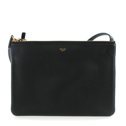 Celine Lambskin Large Trio Crossbody Bag Black 1 of 8