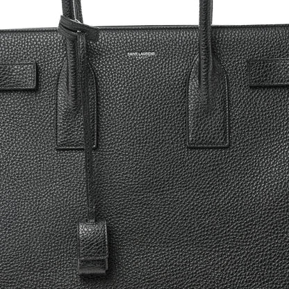 Saint Laurent Grained Calfskin Large Sac De Jour Black 7 of 9