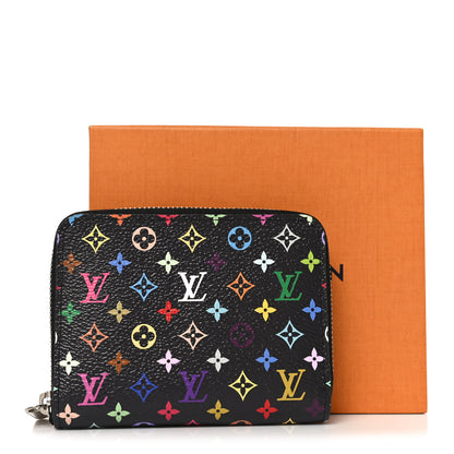 Louis Vuitton LV x TM Monogram Multicolor Zippy Coin Purse Black 7 of 7