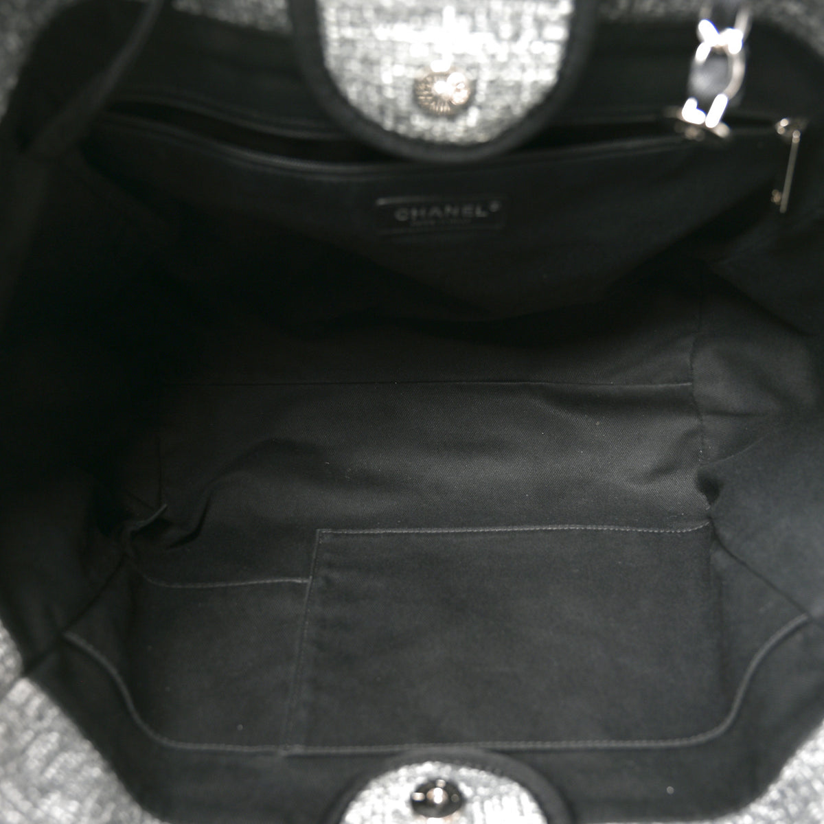 Canvas Medium Deauville Tote Charcoal