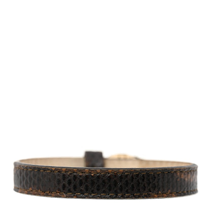 Bulgari Karung Snakeskin Serpenti Forever Bracelet Brown 3 of 6