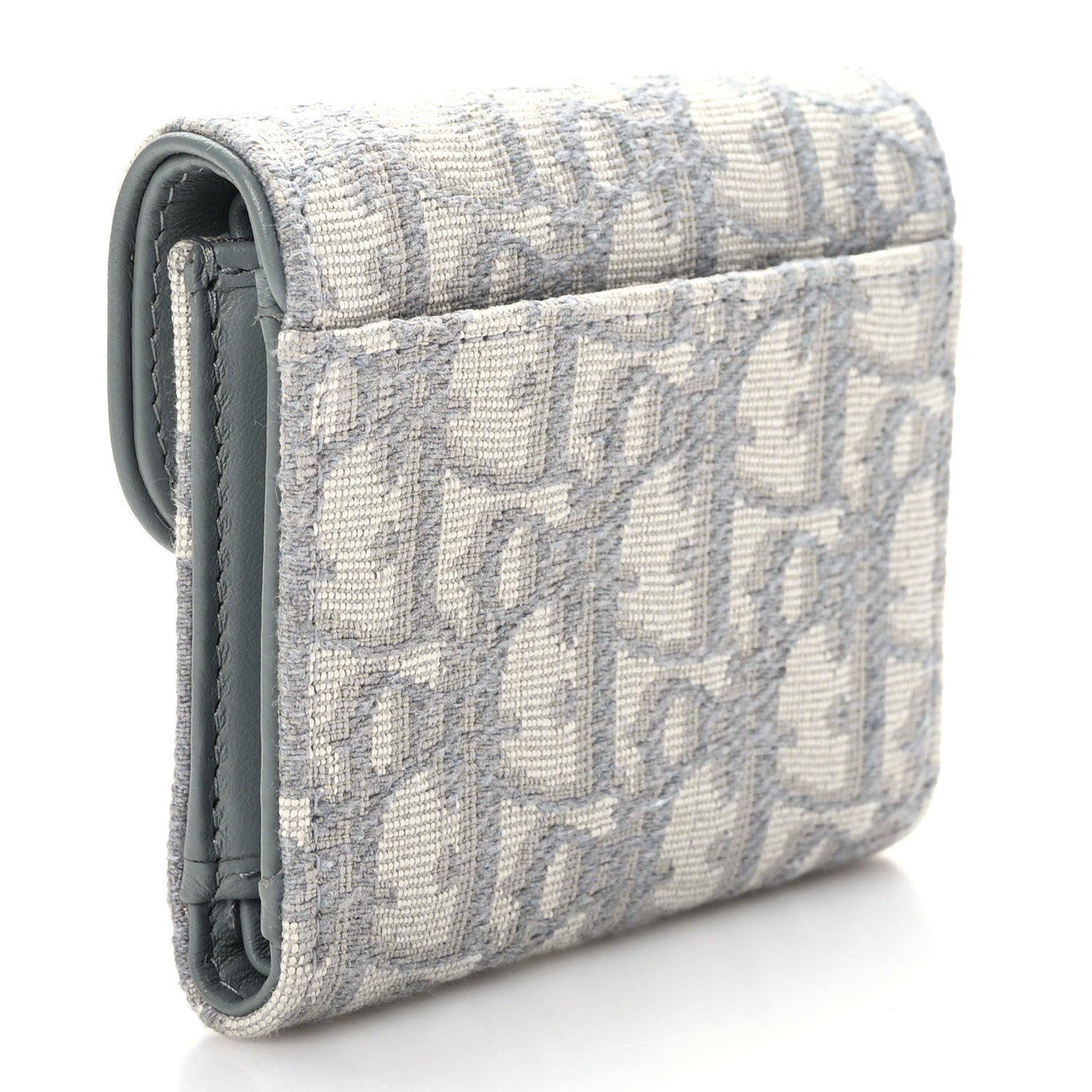 Christian Dior Oblique Saddle Lotus Wallet Grey 3 of 7