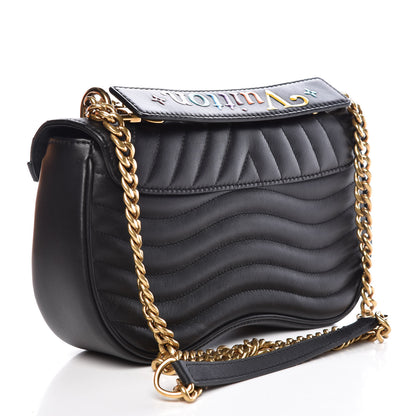 Louis Vuitton Calfskin New Wave Chain MM Black 3 of 10
