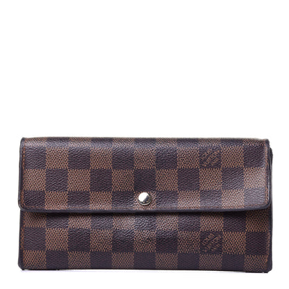 Louis Vuitton Damier Ebene Sarah Wallet 1 of 11