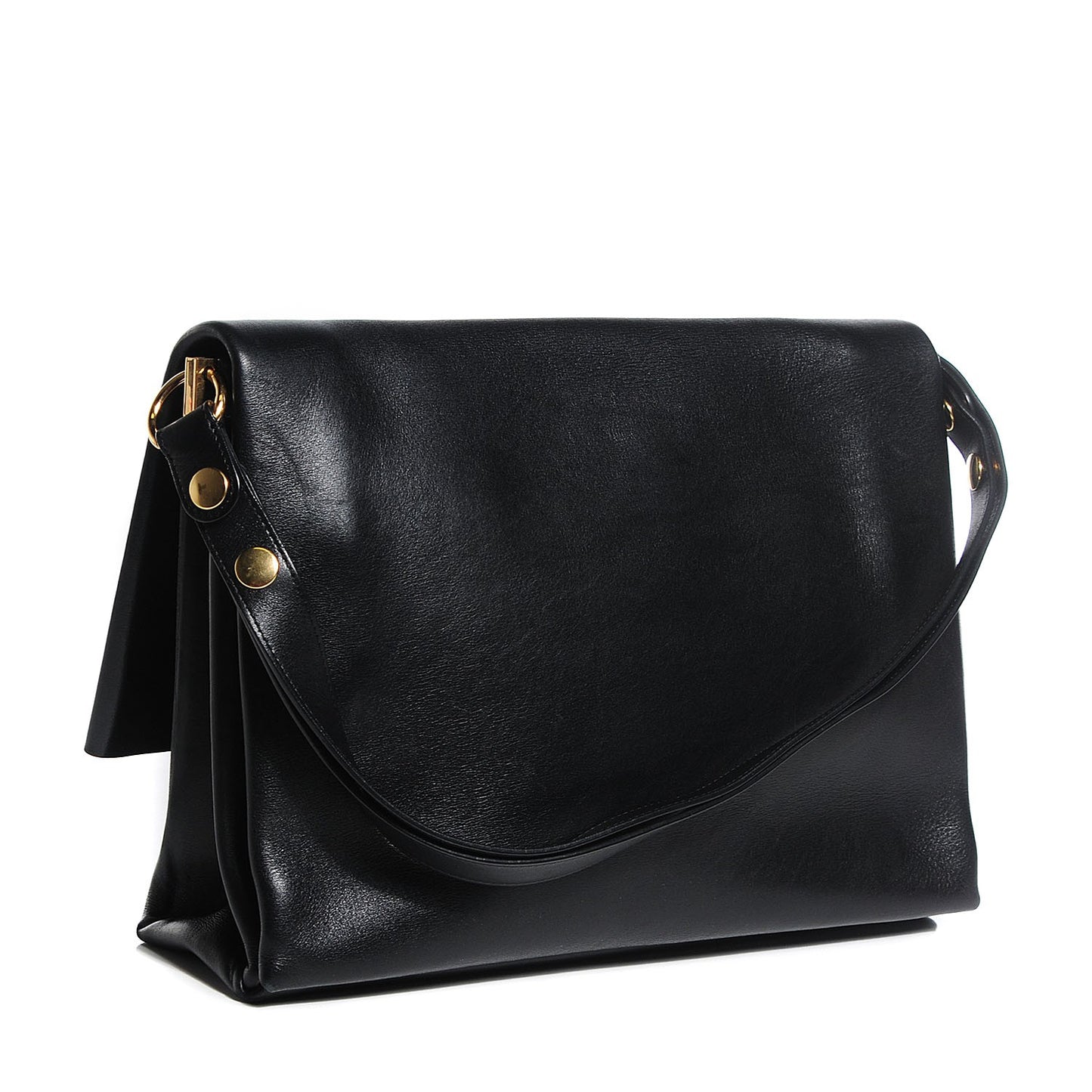 Calfskin Blade Flap Black