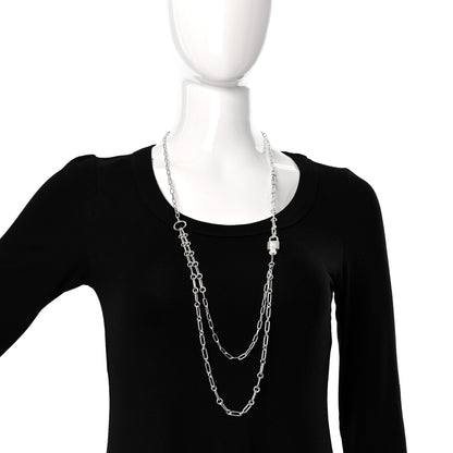 Hermes Sterling Silver GM Alphakelly Necklace 2 of 5