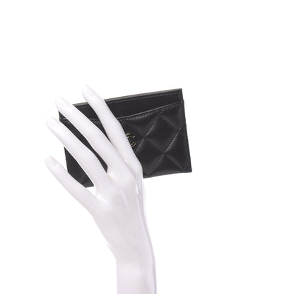 Chanel Lambskin Quilted Card Holder Black 2 of 9