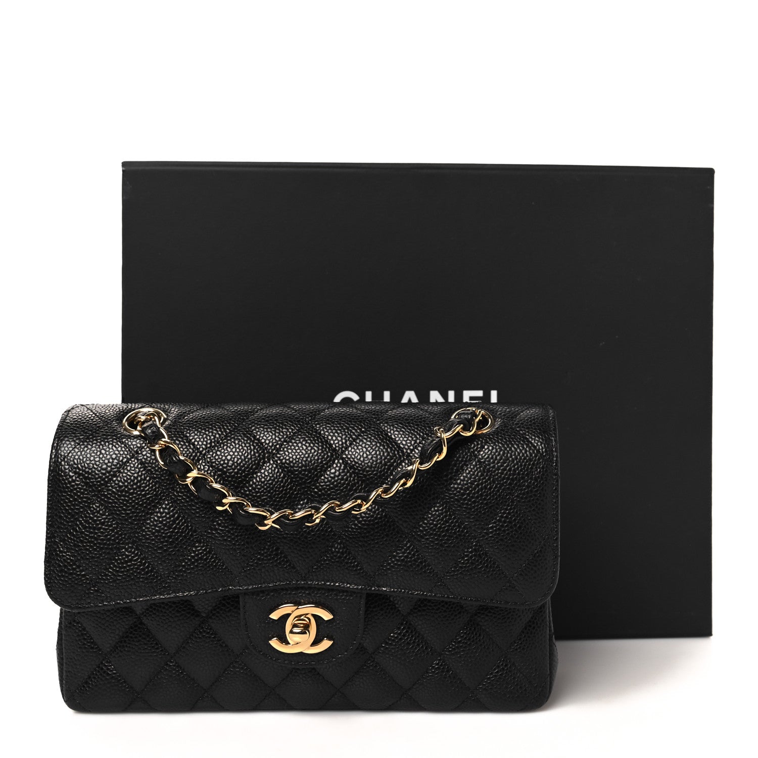 Chanel Caviar Quilted Small Double Flap Black 10 of 10